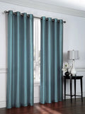 Home Top Panels - Seaside Luxurious Regal Blue Semi Ultra Curtain 2 Grommet Pack: Collections Sheer Shimmer