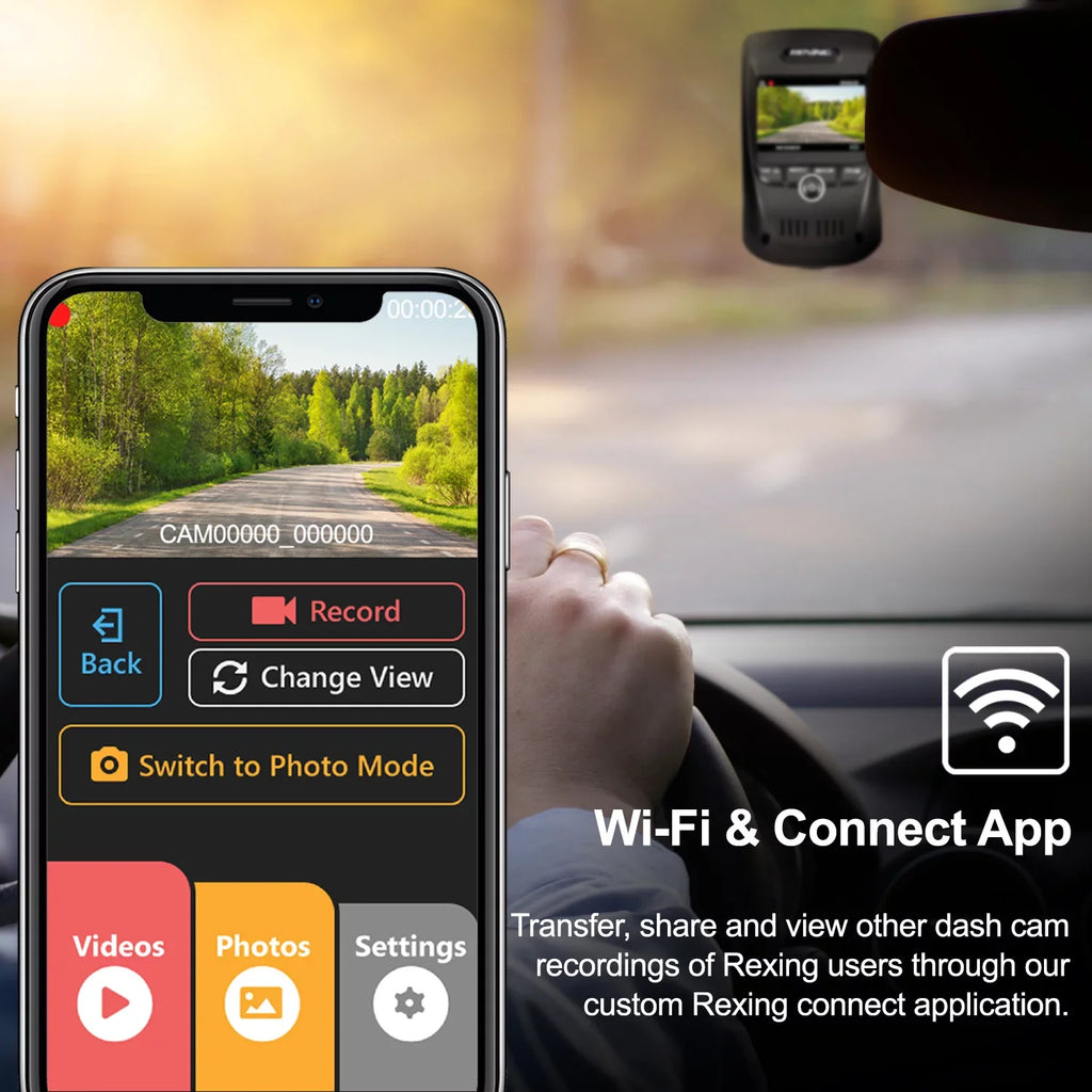 Channel V1 Max 2160P Dash GPS & Wi-Fi with 4K Cam Single Rexing