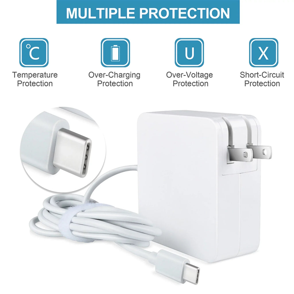 White Adapter AC KONKIN Replacement Gen for MTK Type-C Charger Type 2nd 300e BOO 65W 81QC Lenovo Chromebook Compatible