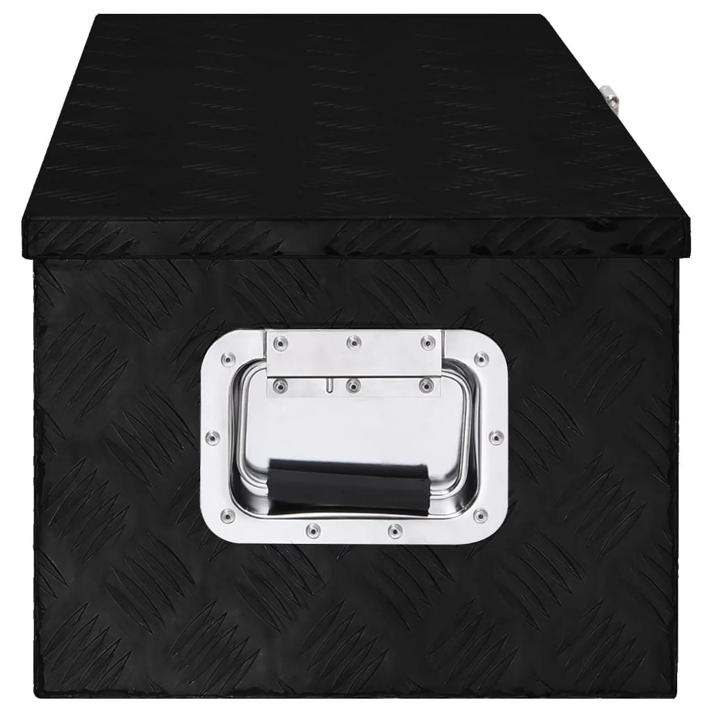Organizer Case Garage, W Black H) Storage x x Camping Dcenta 11.8 Vehicle, Tool Trip 31.5 Underbody Inches Toolbox 15.4 Box Box for Trailer x (L Lockable Aluminum x Truck