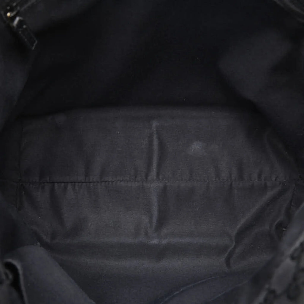Handbag Women's Pre-Owned Abbey (Good) Tote Black 130739 Bag Leather