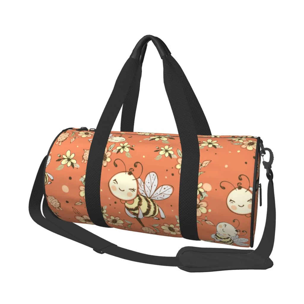 for Tote Weekenders Bag, Honeybees Cute Travel Men Sports Duffle Bag Women Gym Fantasy ZICANCN Bags