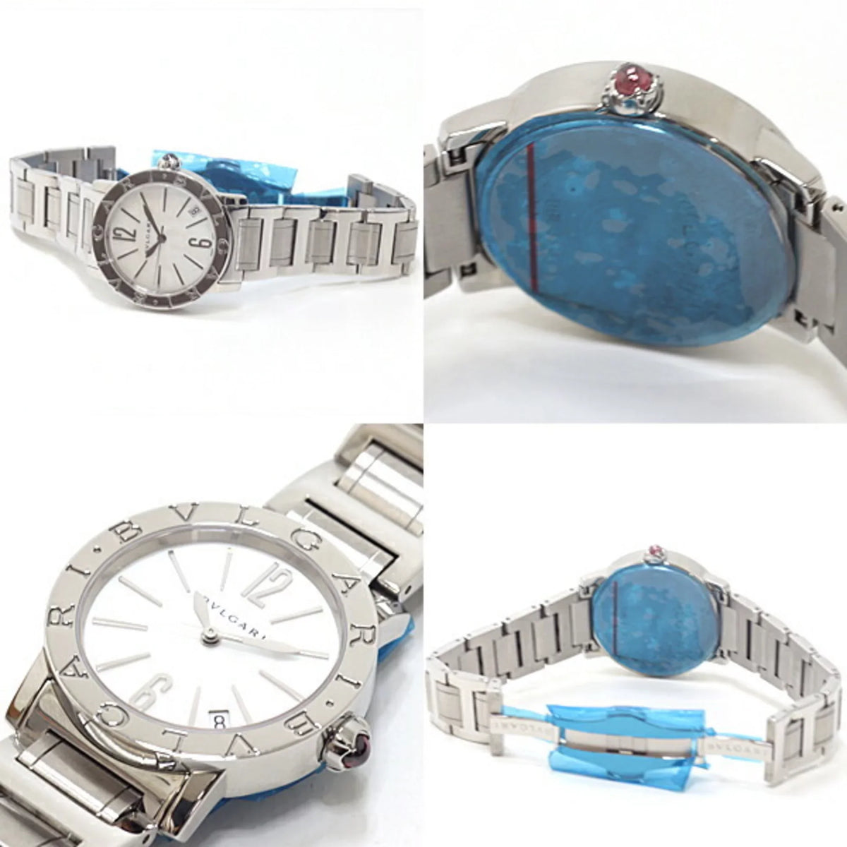 BBL33WSSD Pre-Owned White Automatic Dial BVLGARI Boys Shell Bulgari New) Watch (Like Winding