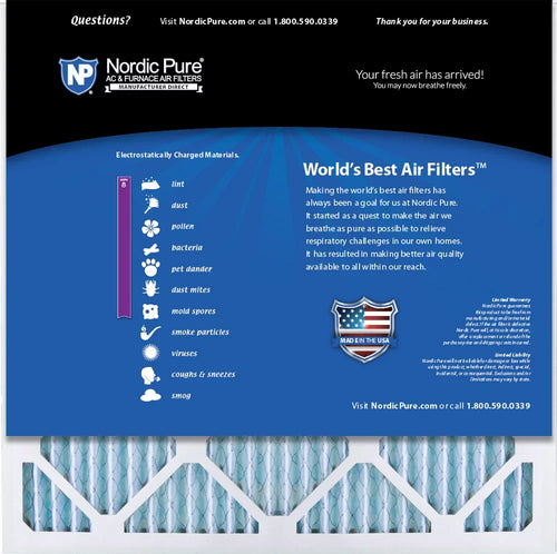 (17_3/4x17_3/4) 3 Baking Nordic Soda Air 18x18x1 AC Deodorizing Pure Pack Pure Odor Filters