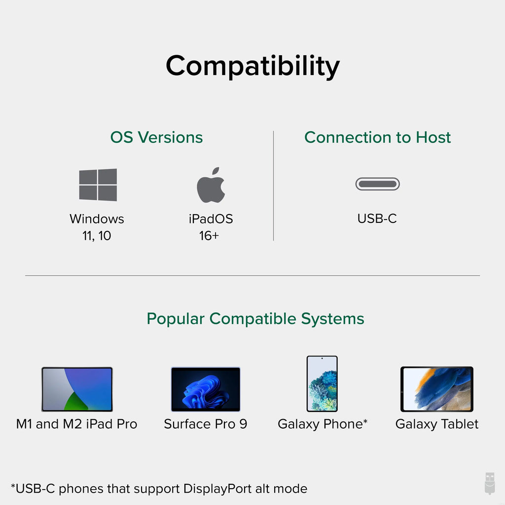 HDMI, SD, USB, Compatible Pass-through Station Hub, USB-C 100W USB-C 2x Stand, Windows, Docking for and Audio, USB C iPad Plugable with 8-in-1 and Phones, Tablets iPadOS, Charging with 1x