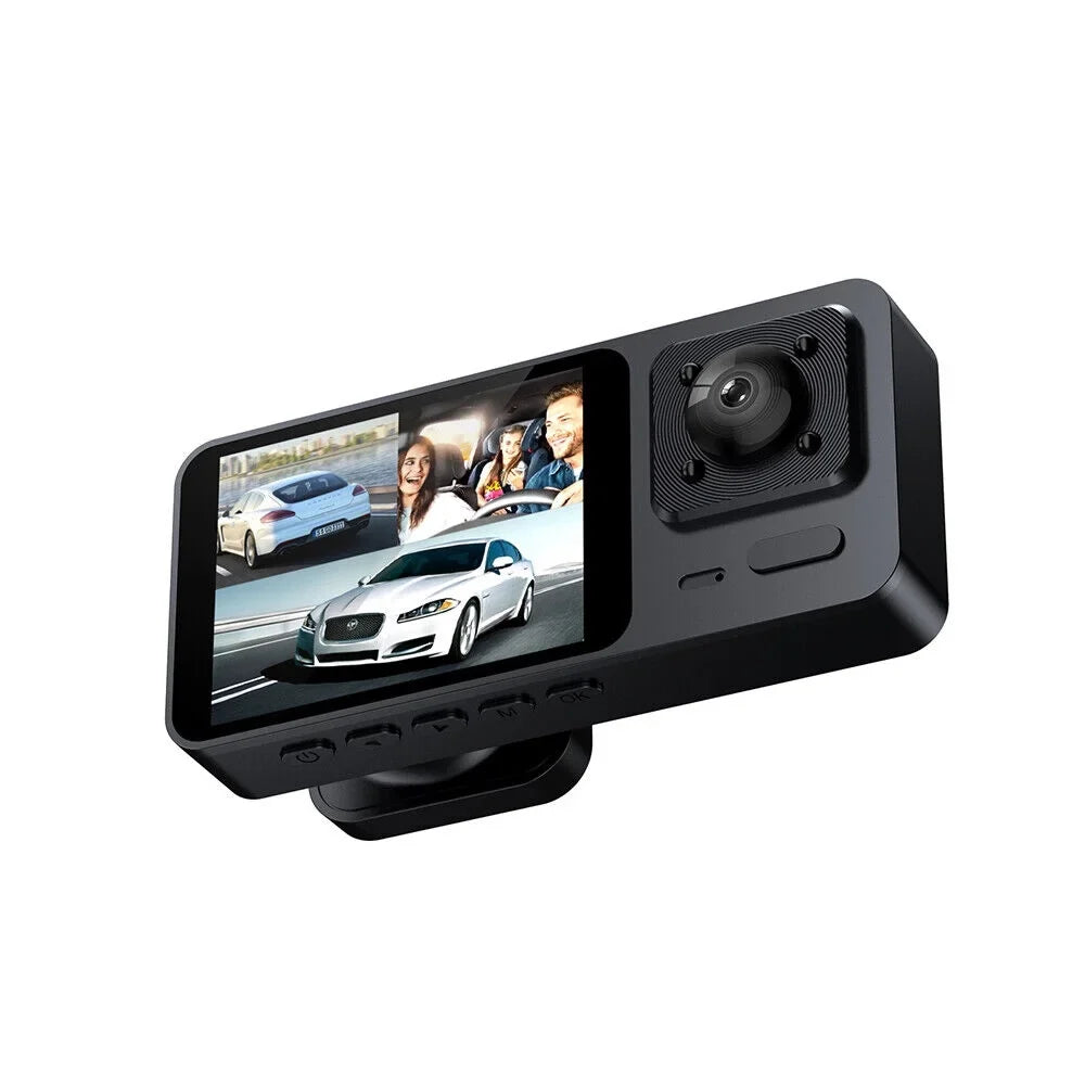 1080P Camera 3 Front Dash Onemayship Inside Rear Cam Video Car G-Sensor Recorder DVR Lens