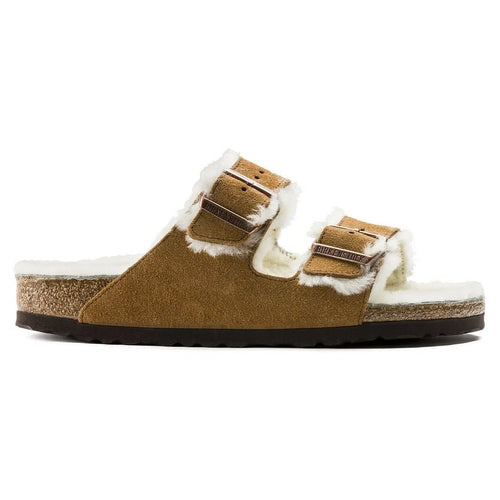 '- Mink Unisex Shearling BIRKENSTOCK Suede/Natural Shearling 1001128 Arizona