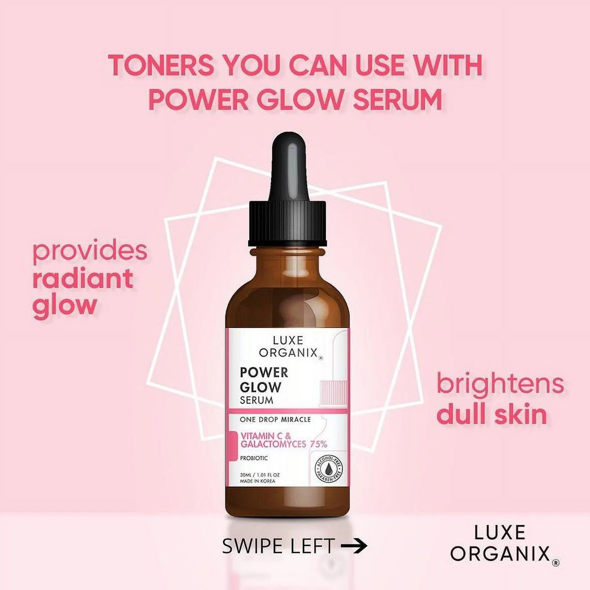 SERUM LUXE POWER ORGANIX 30ML GLOW