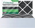 (12-Pack) Odor Activated HVAC Carbon AC 8 with Pleated Filterbuy Eliminator Furnace MERV 14x25x1 Air Filters