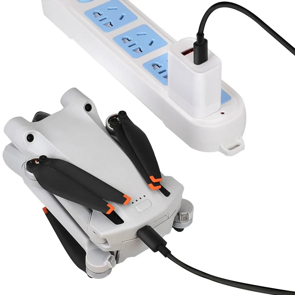 DJI with USB 3 30W Parts Charger Type-C Mini for Cable Charging Dual-Port 2/Mini Charging Pro