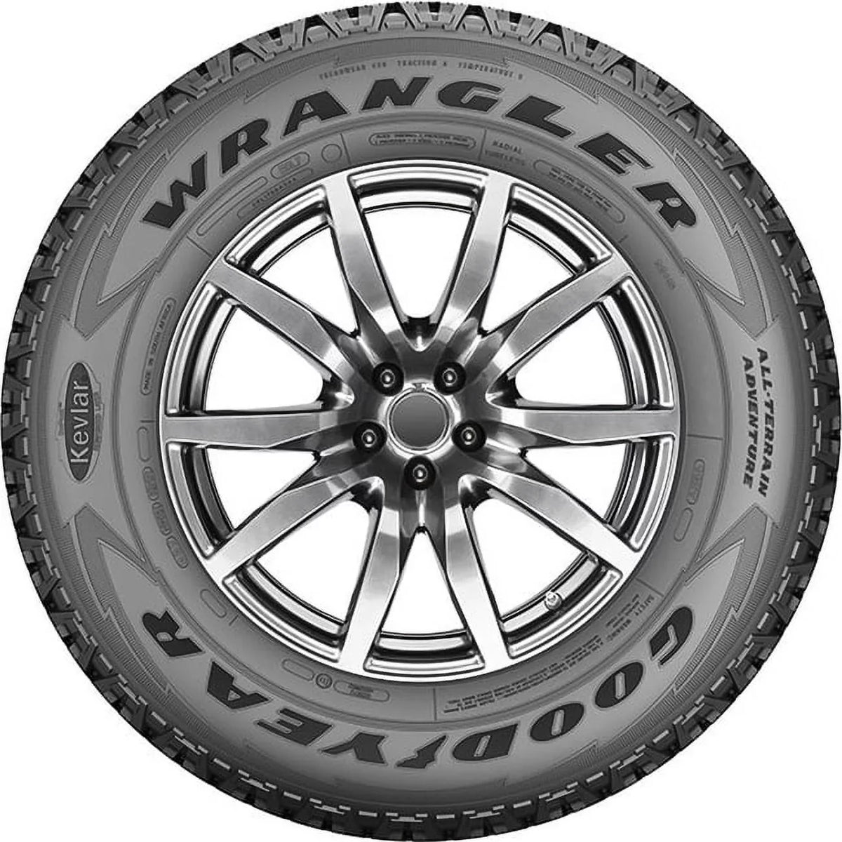 Wrangler with Truck Kevlar Light All-Terrain 265/50R20 Terrain All Adventure Tire Goodyear 107T