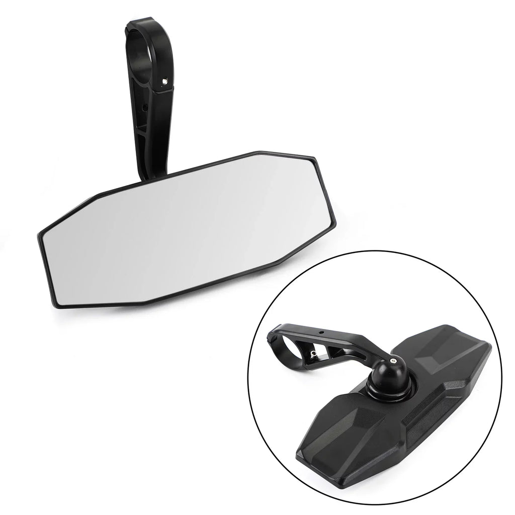 View Mirror 1.75" 1000 Polaris General Rear 10" UTV Clamp Motor RZR for XP Genic Center