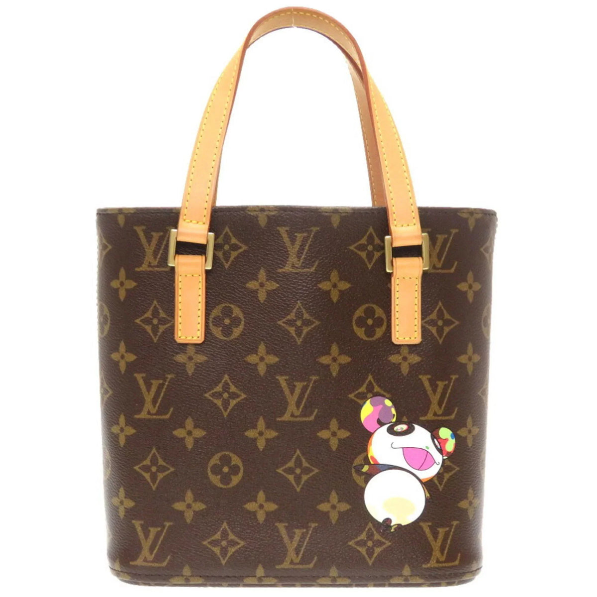 Takashi Vavan Panda Limited PM (Good) Pre-Owned Handbag Murakami M51173 Monogram