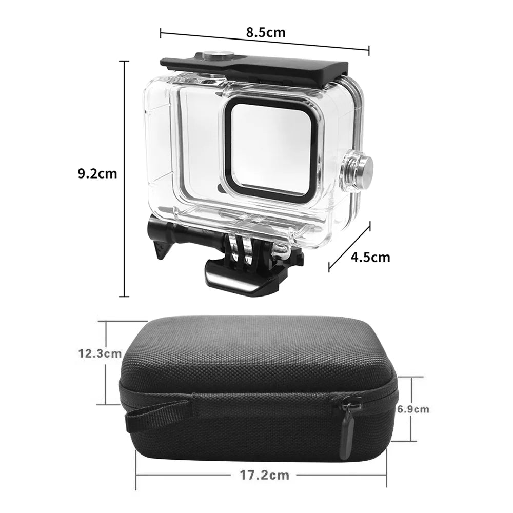 Kit + 3pcs case Tempered + Waterproof Camera 2pcs + Tempered Kit Kit 3pcs Camera + suit,Plates + 3pcs Waterproof Compatible Filters Plates Waterproof Camera Dazzduo + Camera Waterproof Kit +