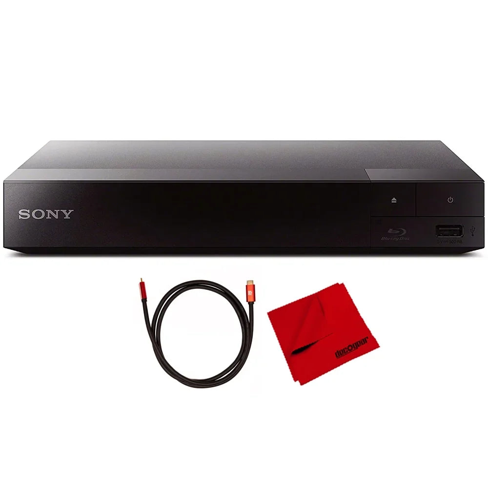 6FT 2.0 Deco and Universal Bundle BDPBX370 HDMI Microfiber Gear Pure with Player Cleaning with Blu-Ray Cable with 28AWG WiFi 4K Streaming Cloth Conductors Disc Copper