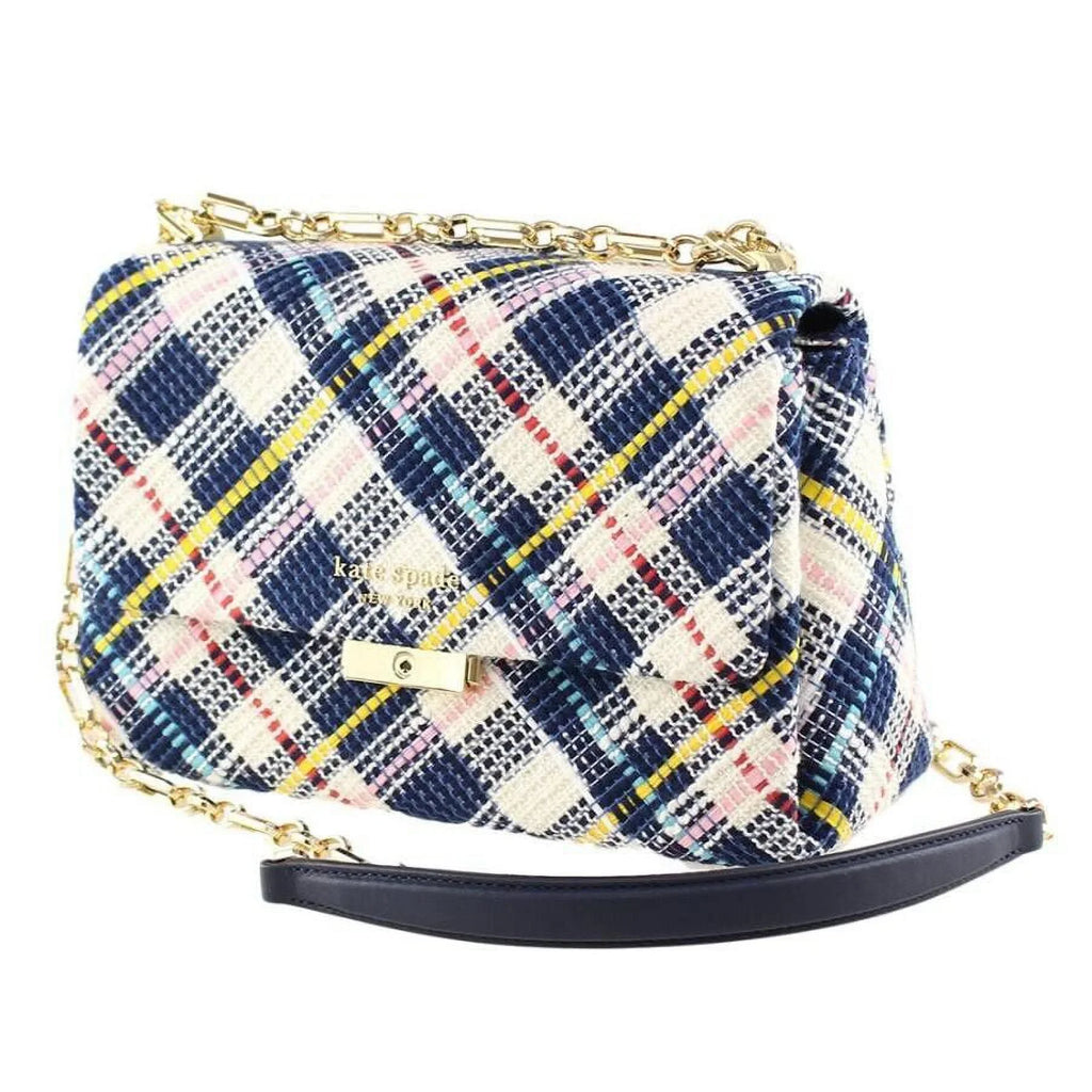 Fabric Medium Kate New Tweed Chain York Bag Carlyle Shoulder Parchment Spade