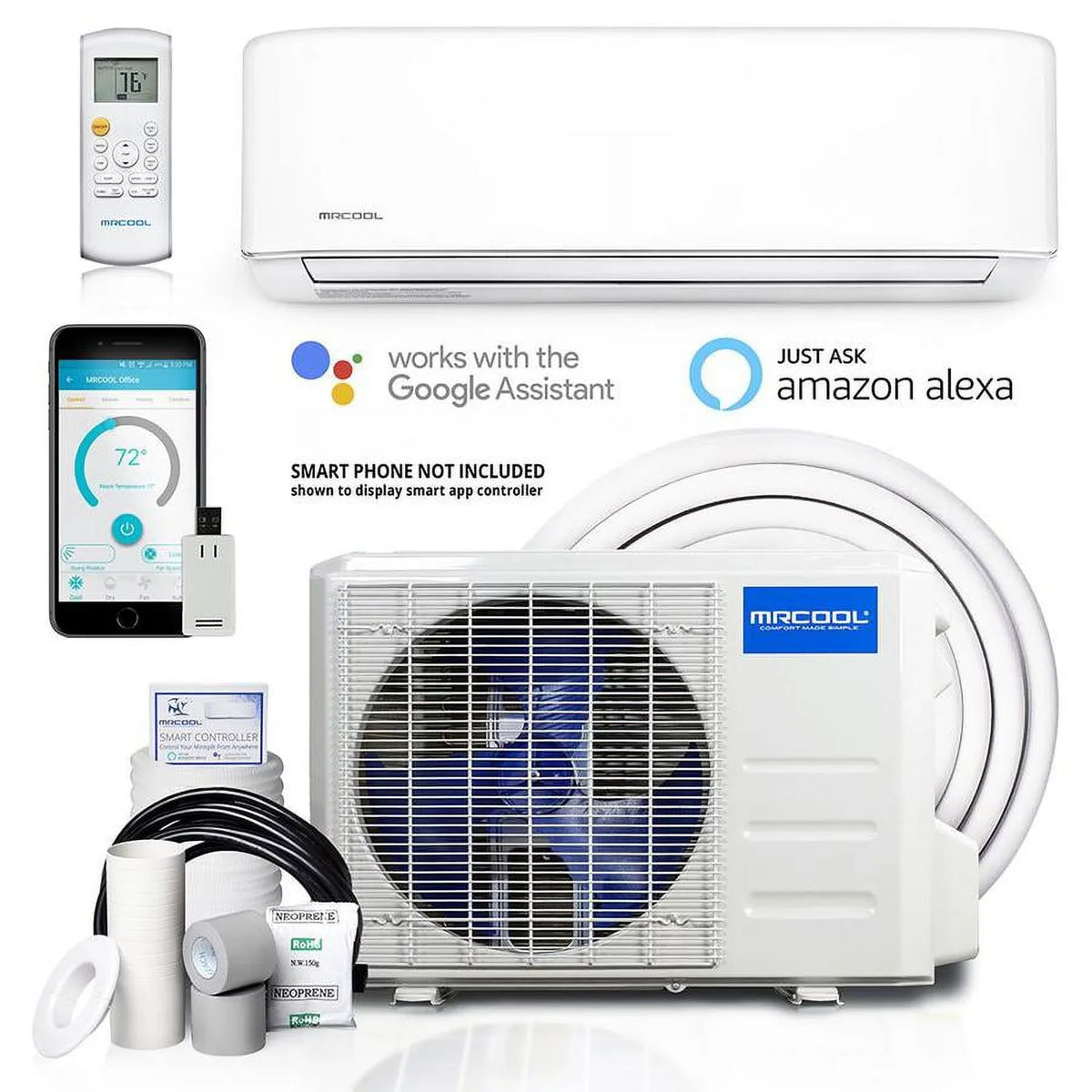 Conditioner Pump 230V/60Hz 12,000 Ductless Air 1 Ton BTU Gen Advantage Mini - Heat 3rd Split and