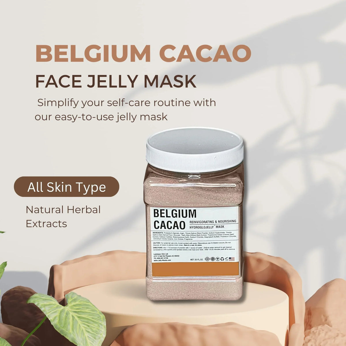 fl Spot, Belgium 30 All Cacao Luminous Type, oz Skin Facial off Peel Jelly Skin Reducing Mask, Lab Anti Mask, Dark Aging,