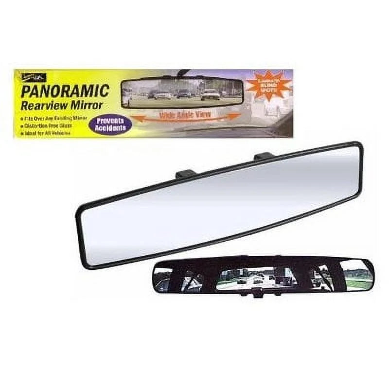 View Rearview Mirror for 12" Car Attachment Wide Rear Panoramic Auto Long Truck
