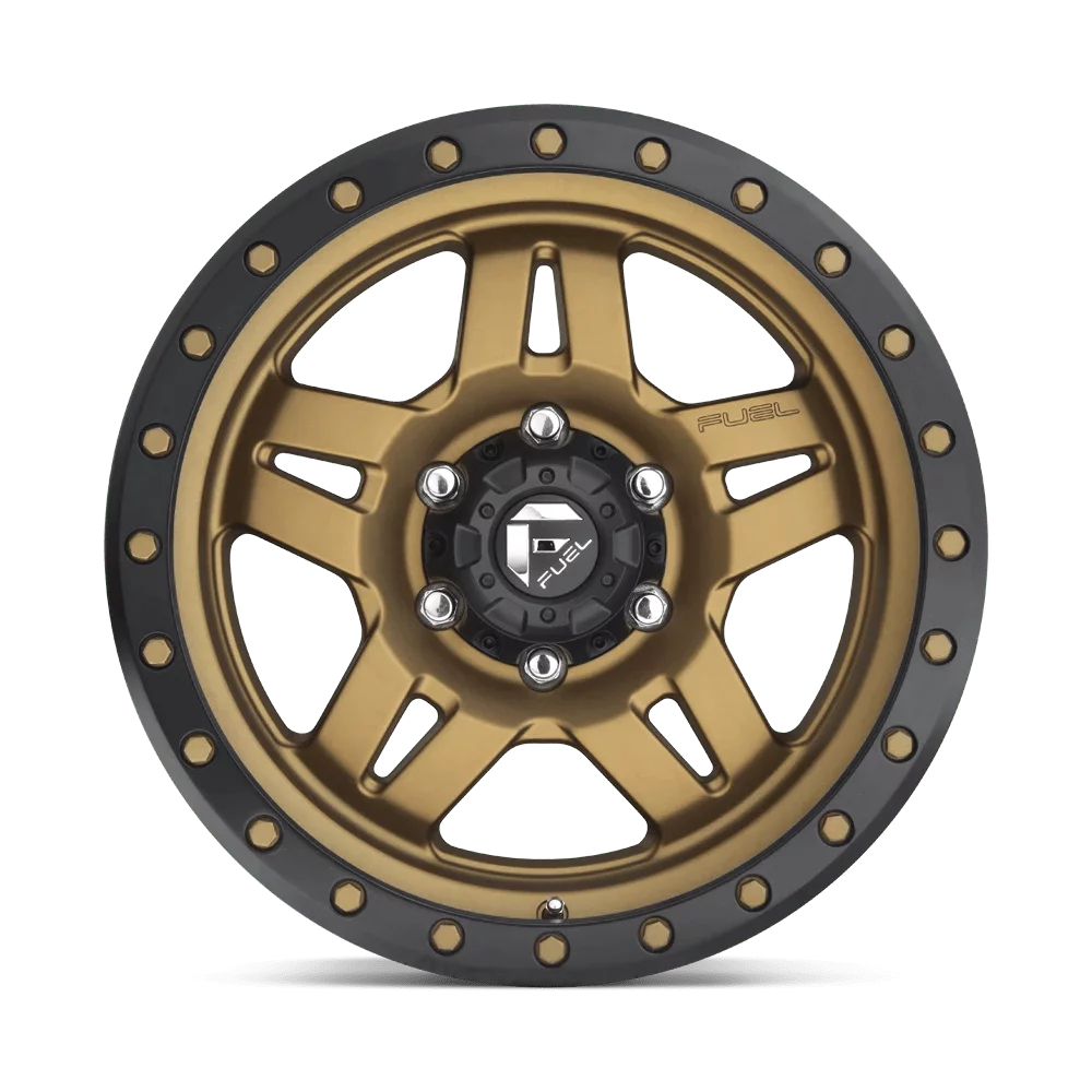 Fuel 110.1Cb 1Et Matte Bronze 20X9 6X135 Black Bead Anza D583 Wheel Ring