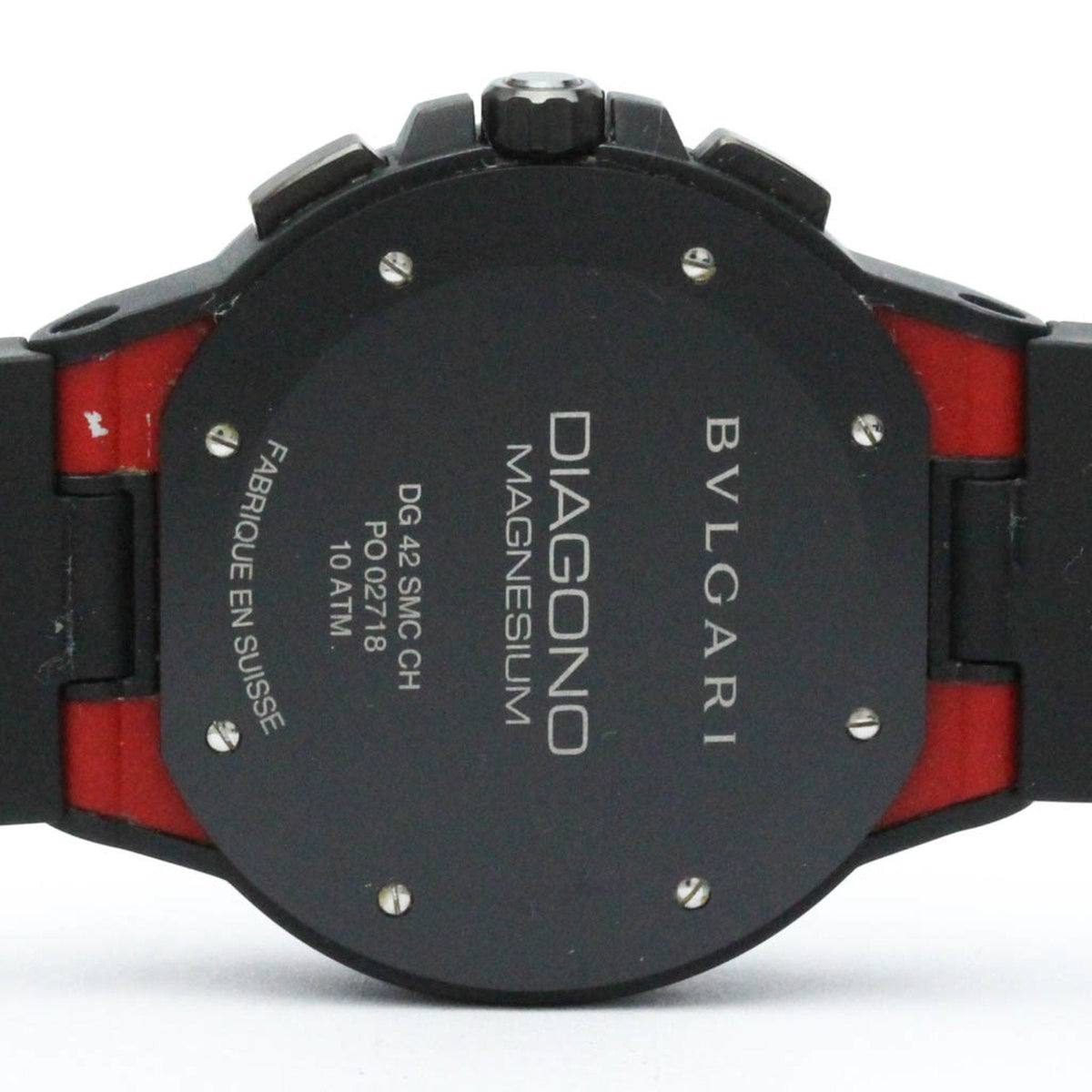 Ceramic Pre-Owned Watch (Good) BVLGARI DG42SMCCH Chronograph Diagono Automatic Magnesium BF567466