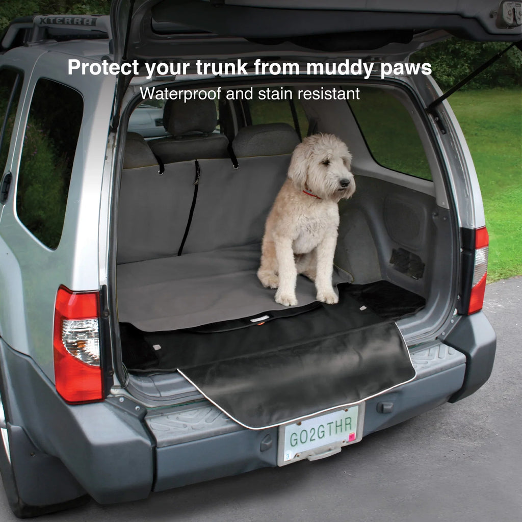 Dogs, for Protection, Bumper Storage Grey) Cape Cargo Liner, liquid Extra Pockets, Cars, Trucks Resistant, Pet Cover, Trunk Kurgo Cargo (Charcoal for Car Flap For SUV,