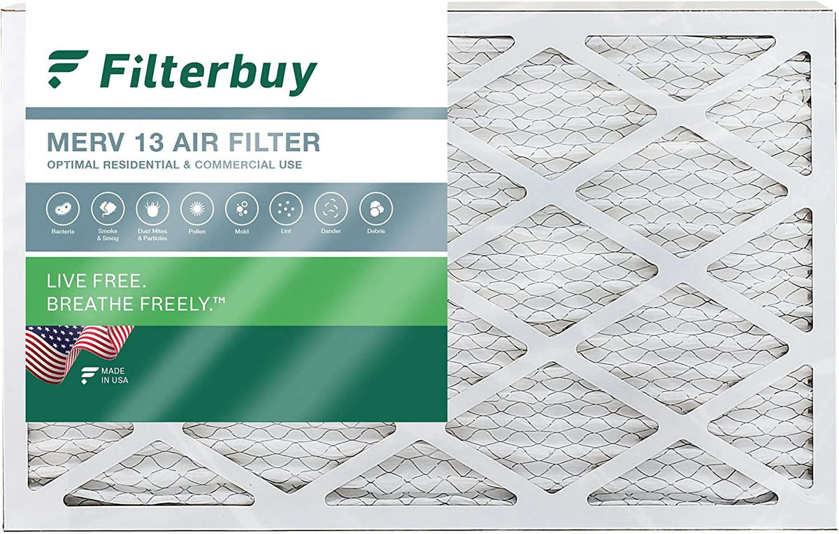 13 Air Furnace Filterbuy HVAC Filters AC Pleated 12x25x2 MERV (1-Pack)
