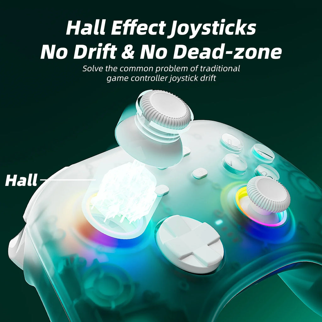 Joysticks Controller & Nintendo Switch and with Super Upgraded Triggers Mario Disc Pro Switch/PC/IOS/Android/Steam Green for Game Hall Odyssey Effect