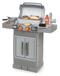 Little Girls Play Grow Playset, BBQ 2 Kitchen 8-Piece Toys Toddlers Gray, Ages 3 'n For Kids Grill 4+ Boys Cook Tikes Pretend