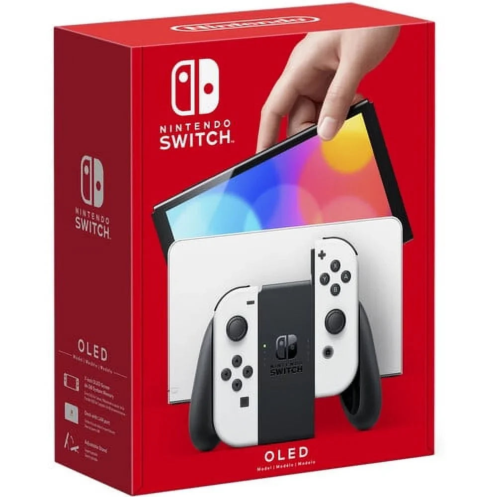 White More 128GB Nintendo OLED Switch Pokemon Card, and with Sword,