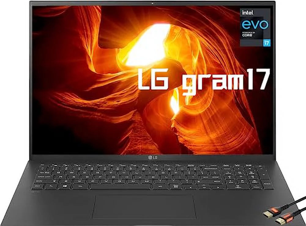 WQXGA(2560 LPDDR4X Backlit Home, 1TB RAM 2X DCI-P3 Thunderbolt4, w/HDMI Laptop, 17" 99%, Wi-Fi Windows11 16:10 SSD) LG | x 12Cores IPS 4266Mhz i7-1360P, KB, 6E, Evo (16GB 1600) Gram 16GB,