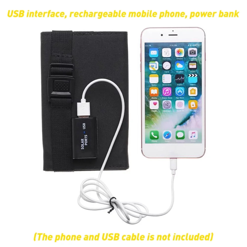 Panel Camping 80W Foldable Solar DFITO Bank Hiking for exterior Power USB