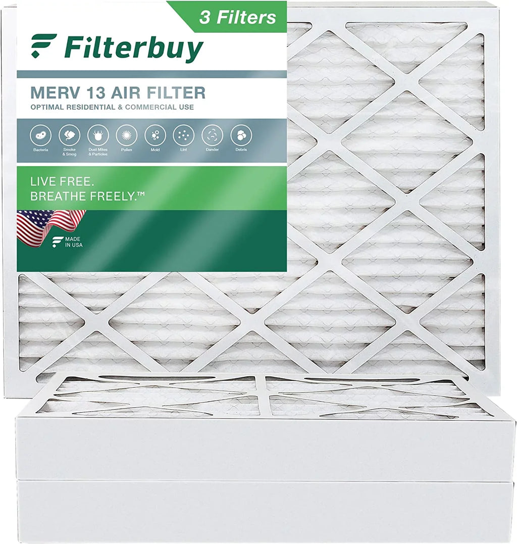 MERV AC (3-Pack) HVAC Filters 16x20x4 Air Filterbuy Furnace Pleated 13