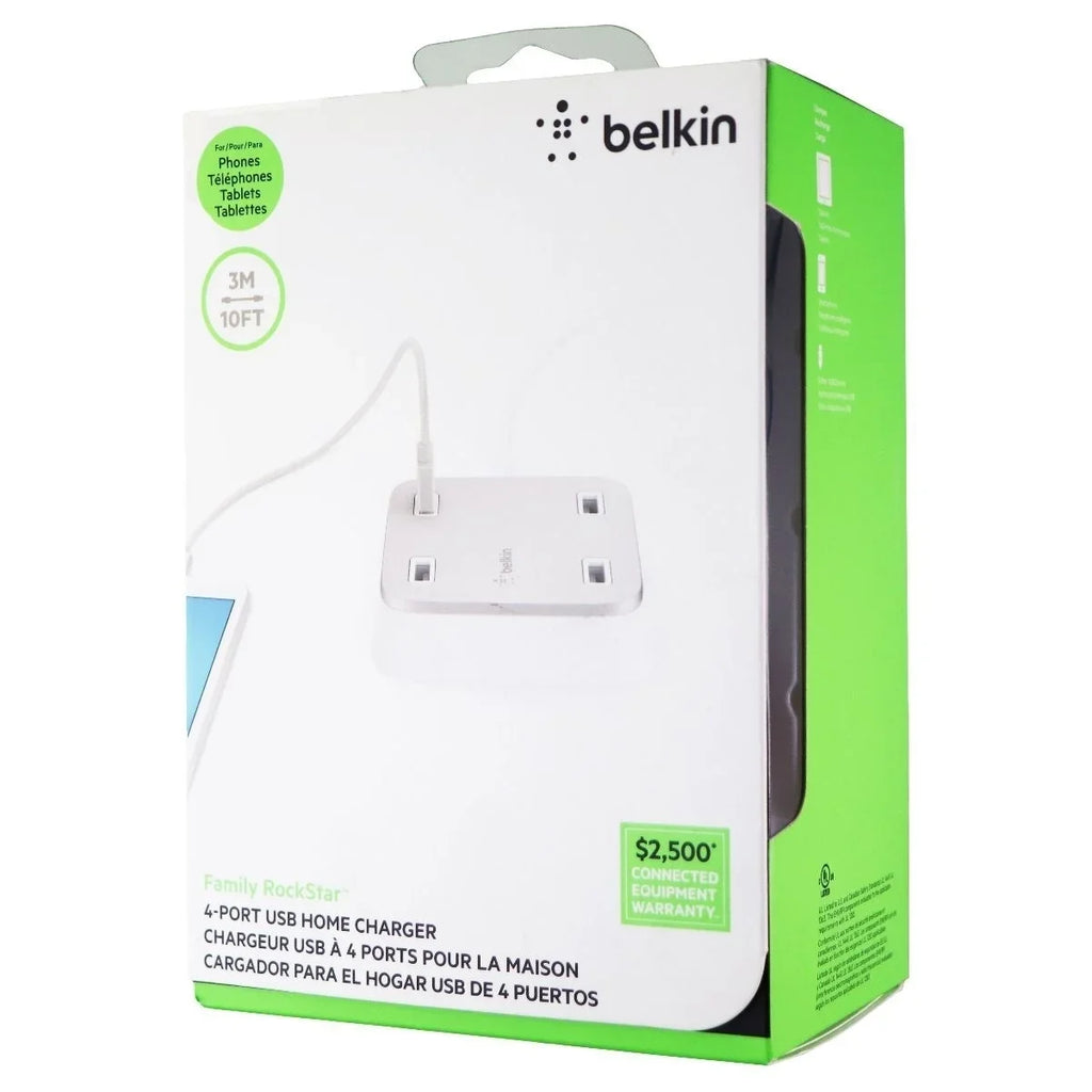 Wall-Mountable 4-Port Desktop Belkin Station Family USB Rockstar Charging
