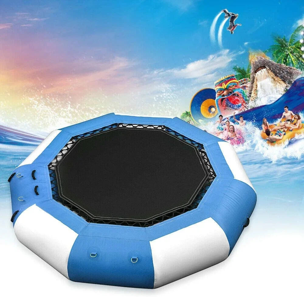 Pool Ring Jump Floated Inflatable 880lb liquid 17Ft 400kg/ Miumaeov Float Swimming Trampoline Platform Bouncer Jump Beach