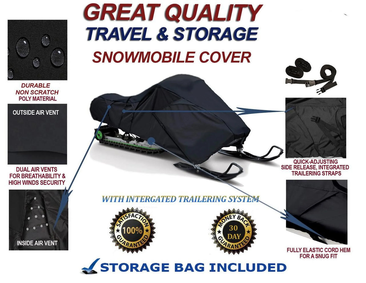 Doo 500 Mud Travel 300D and Ski Sport Storage and 2005-2009 Sleds. Bombardier for Slush Snowmobile SS GSX Compatible Cover Protection