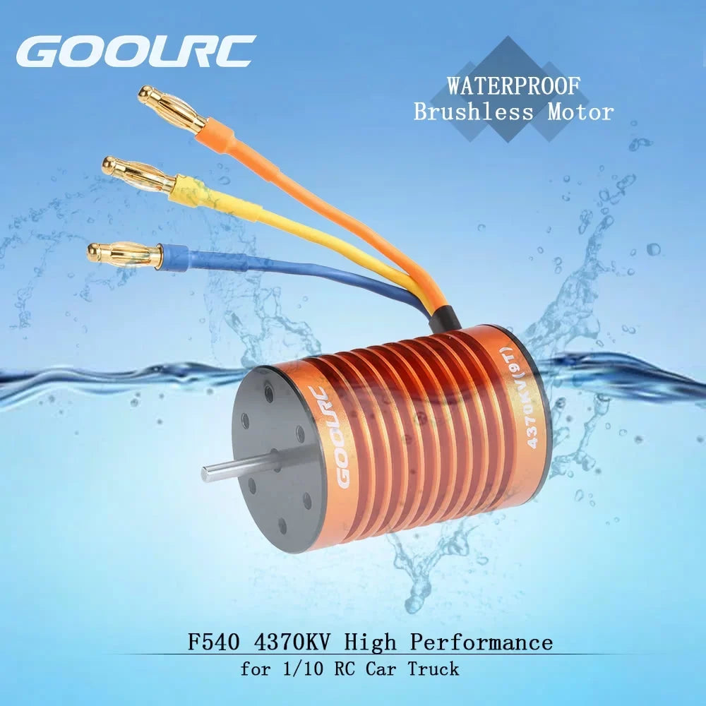 GoolRC ESC Combo Motor F540 Waterproof 4370KV 45A Upgrade Set for 110 Truck Brushless with Car