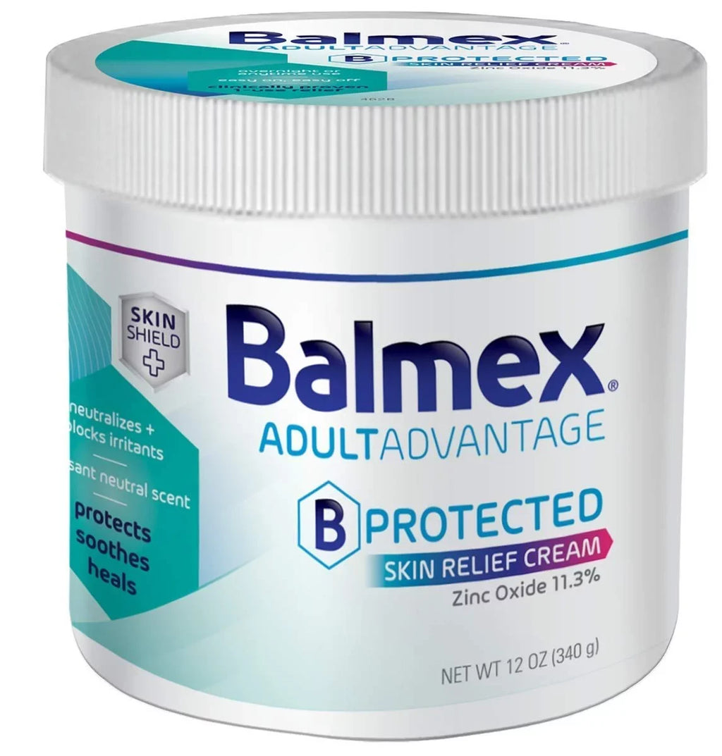 Soothe Relief Shield Protect Skin - Skin Cream, Technology B-Protected Sensitive Adult with Balmex 12oz to Skin, Heal Advantage and