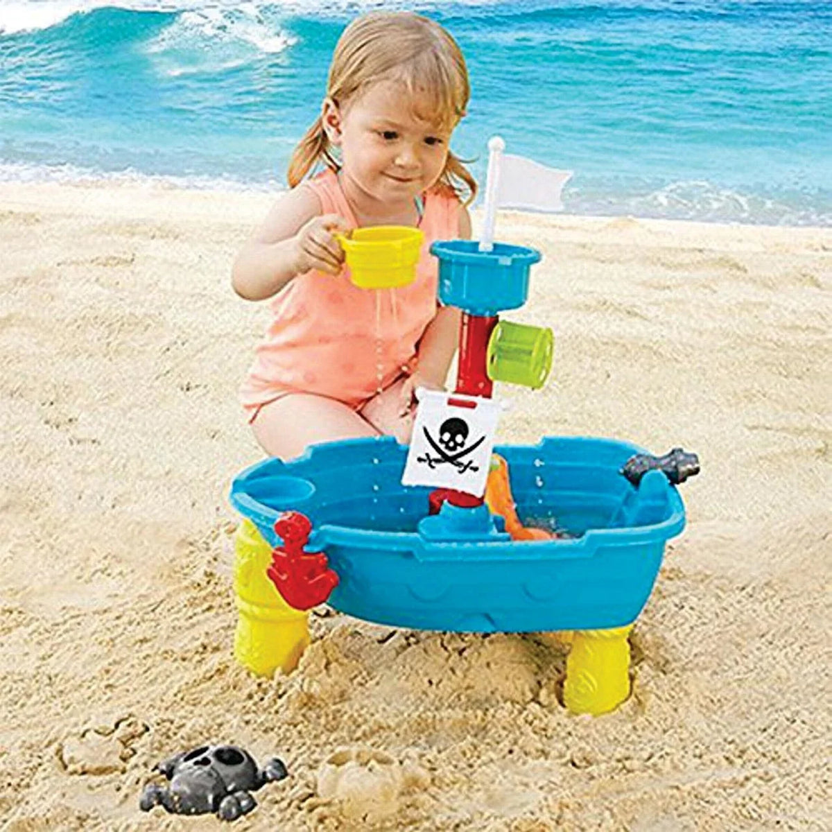 Toddlers Boys Toys liquid 21 Ship Girls 3 Table Toy Pirate Pcs Y for + Mundo Sand Beach Sandboxes