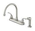 High Faucet Handle OakBrook with Pacifica Side Arc Sprayer Kitchen Two