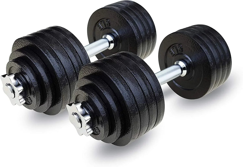 105lbs Adjustable Weight Iron Set Dumbbells Cast