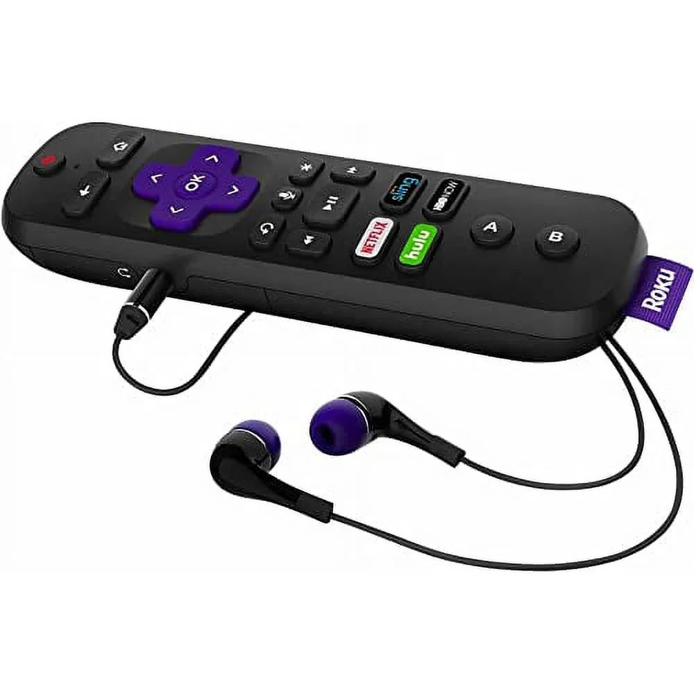 Headphone USB Roku TV Ethernet, Jack, Ultra Streaming (Voice, Micro Enhanced Remote with SD Finder, Volume), Power (2017) Player and Remote | and 4K/HDR/HD