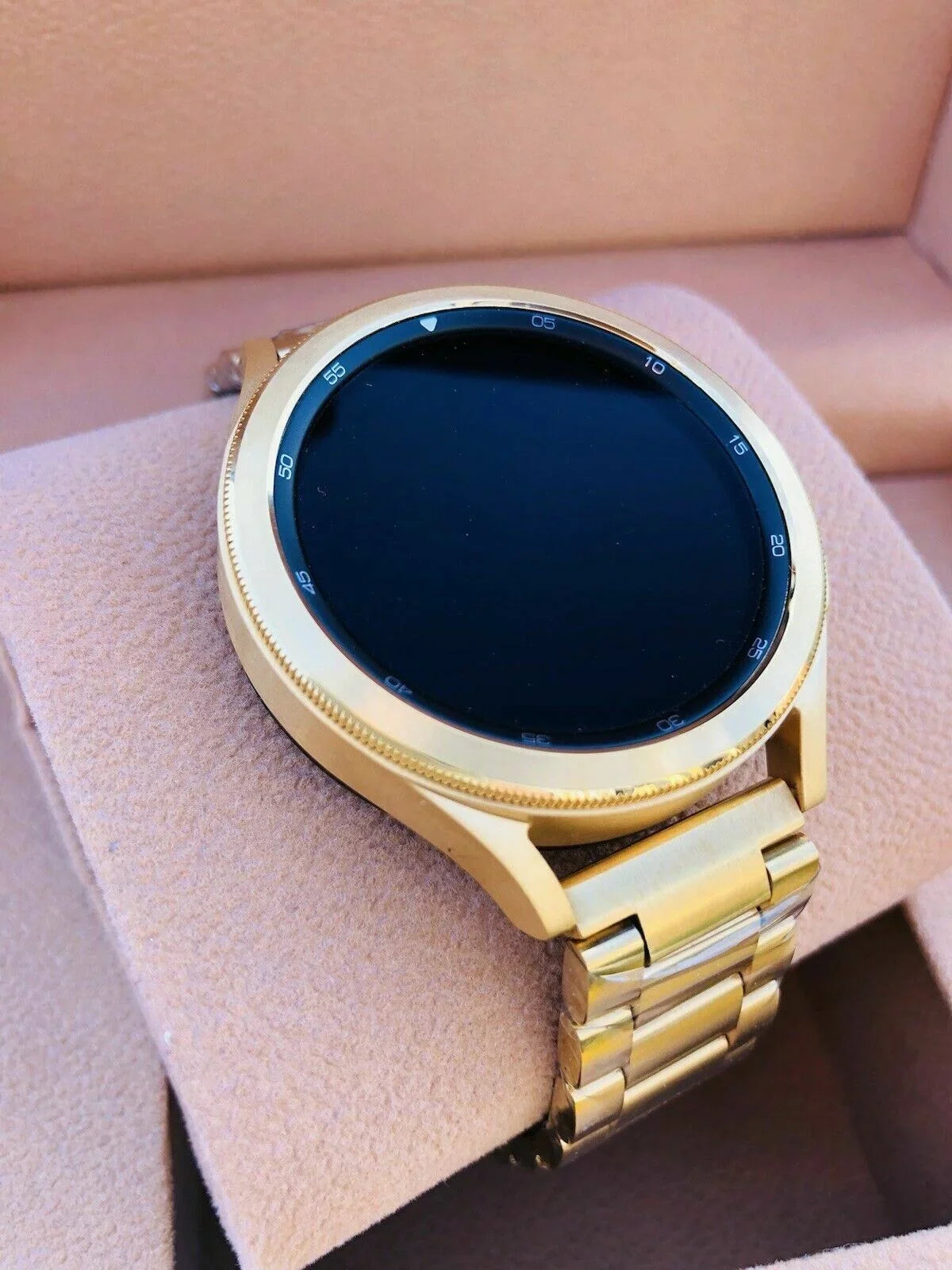 Gold Galaxy 24k Gray 4 Gold LTE 46mm Bezel Custom Watch Gold Band Plated