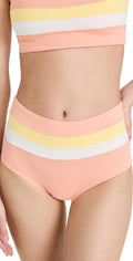 Waist L Separates Swim High Portia Space Striped Bottom Womens