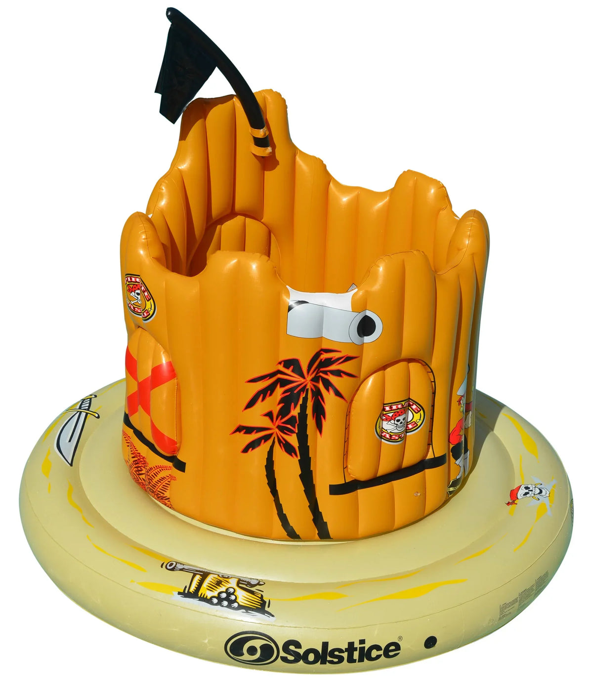 Pool Multicolor Float, Play Vinyl Inflatable Swimline Pirate Center