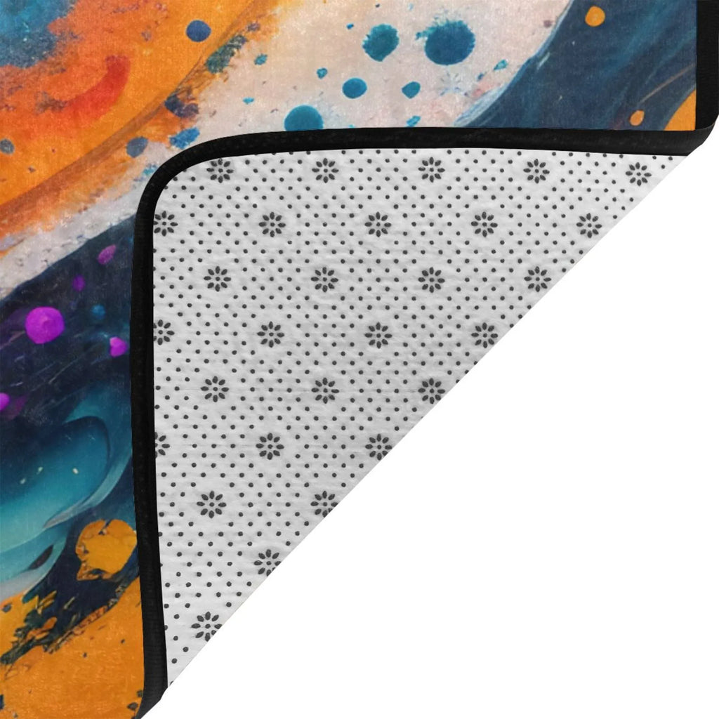 Blaze Living Kitchen exterior for Non-slip Floor XMXY Texture Area Room Mat , Rugs Sink Facecloth 36"x24" Rug Doormat Entrance Area Indoor Fractal