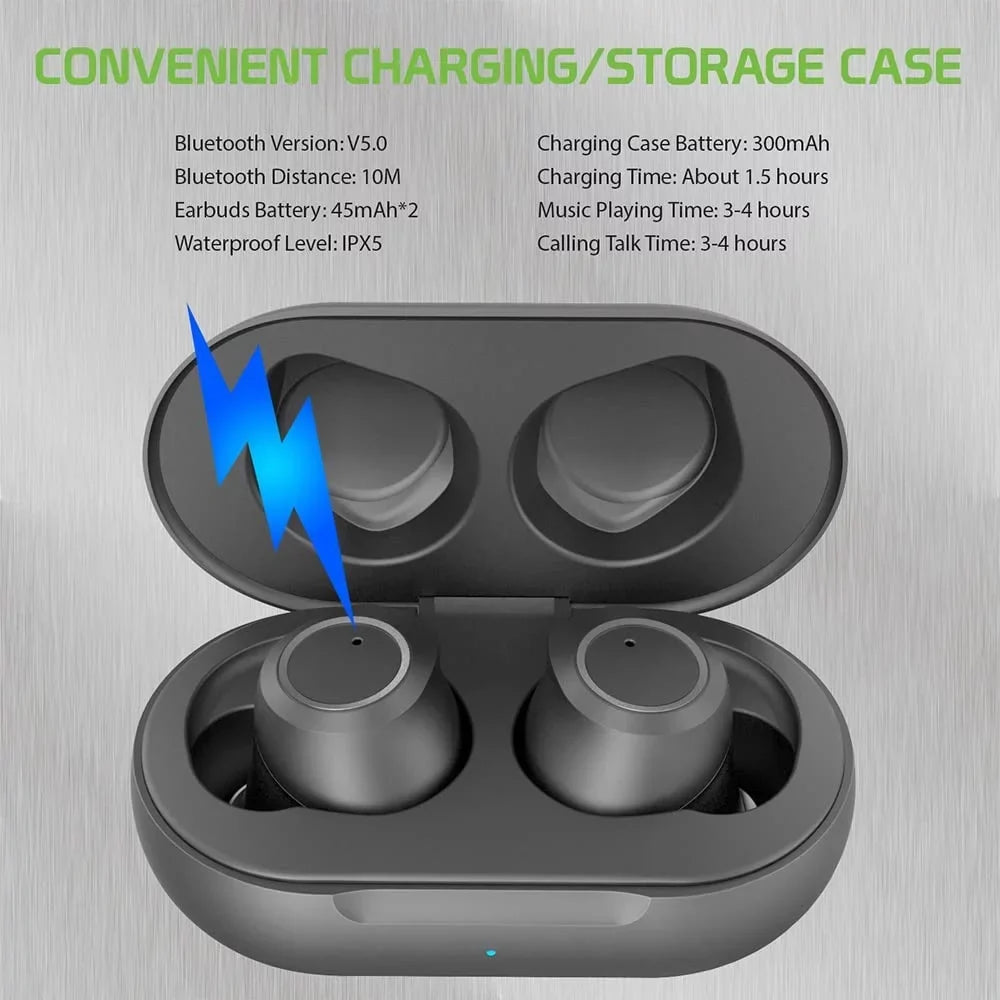 V5.2 Charging (V5.2 Case 10/Plus/Lite/+/5G/Note10 Earbuds with for Headphones. Note In Bluetooth Compatible Black) with Wireless Galaxy Ear
