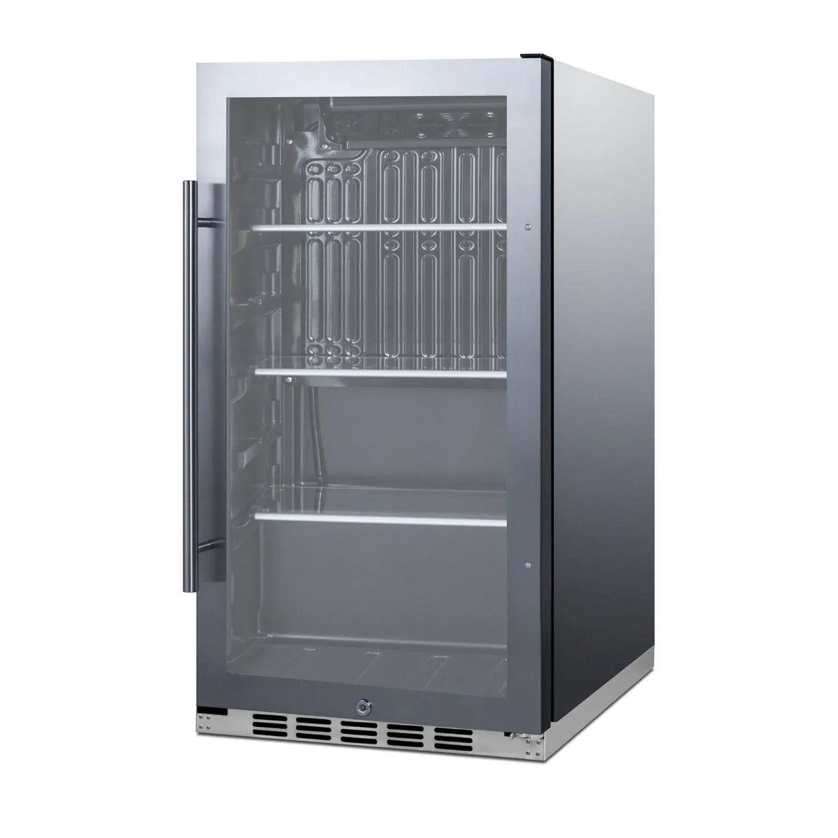 SCR1932BH34CSS Ft. - 3.1 Compact 19-Inch Beverage Shallow Cu. Cooler exterior Depth Summit