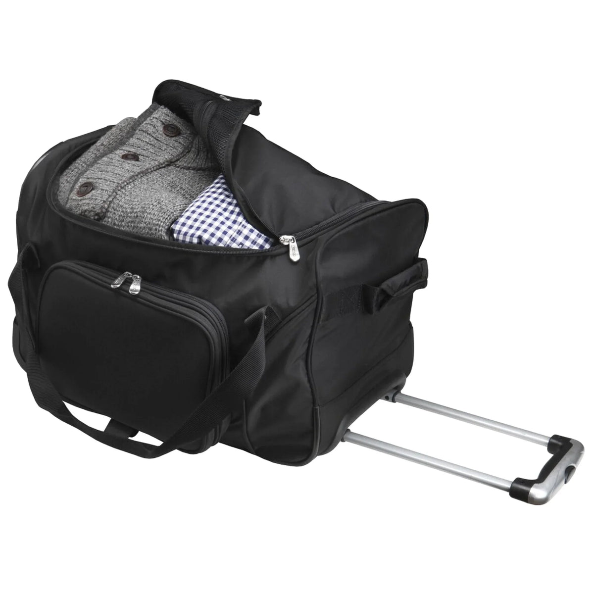 2-Wheeled Mets Bag MOJO Duffel York Black 22" New