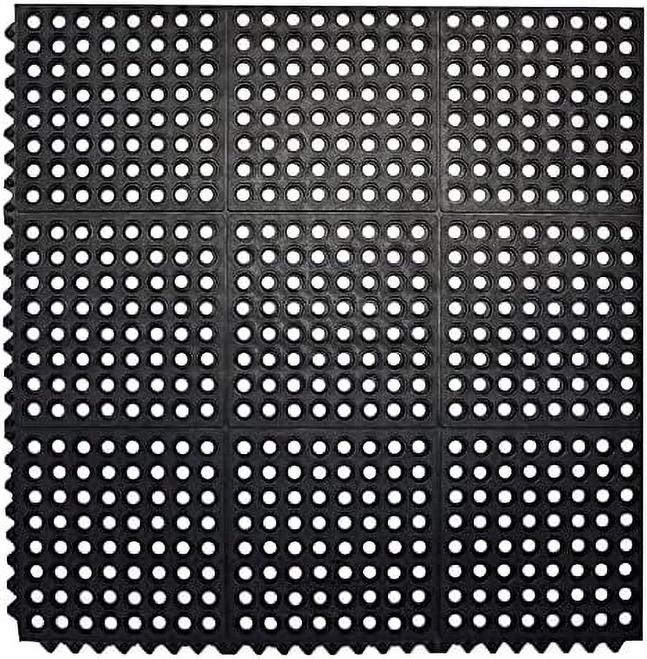 Interlocking Kitchen Door Garage Inch Shower Bar Restaurant Anti exterior X For Indoor Non-Slip Flooring Rubber Pool 36 Drainage, 36 Fatigue Floor Floor Mat Mat Durable